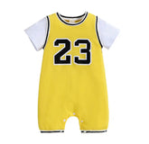 BASKETBALL JERSEY ROMPER - YELLOW BASKETBALL JERSEY ROMPER - YELLOW.